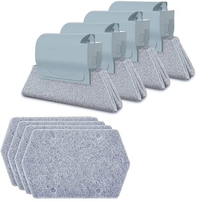 Dailygoods- Groefreinigingsborstelset 8-delig - Multifunctioneel - Schuursponzen - Handramen - Keuken/Badkamer - Geschikt voor verschillende oppervlakken - Reinigingsborstel