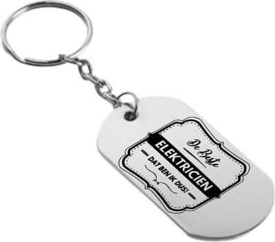 Akyol - de beste elektricien dat ben ik dus sleutelhanger - Elektricien - familie vrienden - cadeau - 54 x 29mm
