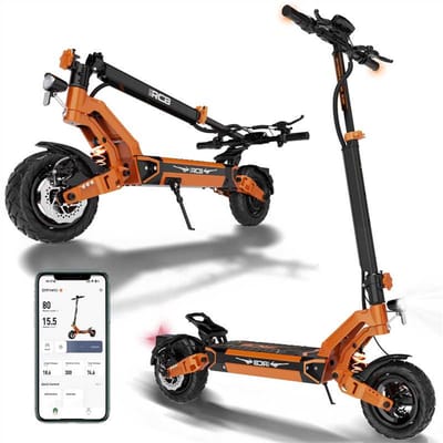 RCB D7Pro Elektrische Step, Electric scooter , Opvouwbare E-step,48V&27AH, 25 km/u, 10 inch wielen & Dubbe Demping ,Met App &NFC& Nederlandse Handleiding