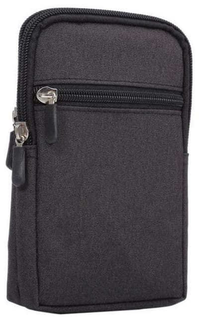 GELLDG Telefoonriemclip - compact en praktisch - waterdicht - multifunctionele canvas heuptas - met karabijnhaak en riemlus - outdoor heuptas voor heren - geschikt voor kamperen en wandelen