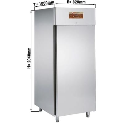 GGM Gastro Bäckerei-Tiefkühlschrank Edelstahl PREMIUM - EN 600x800 - 858 Liter - mit 1 Tür Zilver
