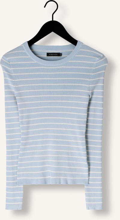 Ydence Knitted Top Devina Tops & T-shirts Dames - Shirt - Lichtblauw - Maat XXL