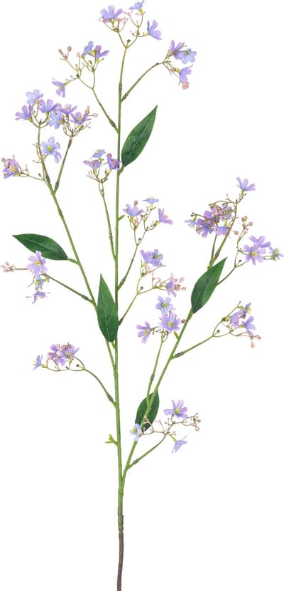 Easyplants | Kunsttak Daphne Spray 108 cm paars | Zijde | Nepbloemen | paars | Onderhoudsvrij | Kant-en-klaar