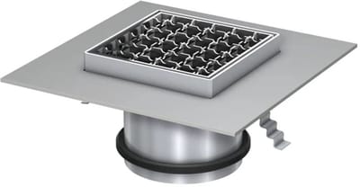 ACO Opzetstuk 150x150/ M125 V2A/ antislip/Rooster V2A los ingelegd, 9406.93.22