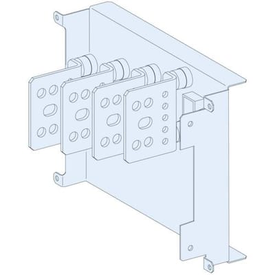 Schneider Electric LVS04460 PrismaSeT-P, aansluitverlenging, zonder verbinding, Compact NSX/NSX Vigi400-630 4-polig, horizontaal Aansluitmodule 1 stuk(s)