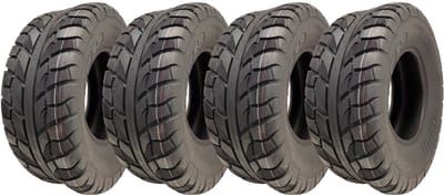 25x10.00-12 (255/65-12) ATV-banden, 6-laags, WP08 OBOR Beast 54N, goedgekeurd voor de openbare weg (set van 4)