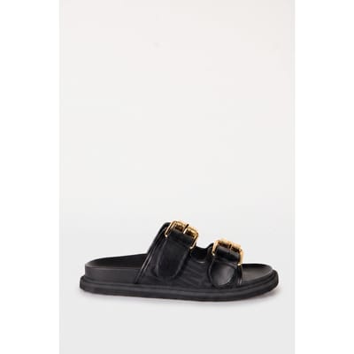 Moschino Calfskin Sandals Black Maat: 42 | Sandalen Outlet | Heren | Zwart