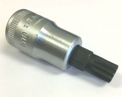 Stahlwille serie 54x Schroevendraaierdop 1/2" / M10 - Chrome alloy Steel Verchroomd - maat M10 - Prijs per stuk