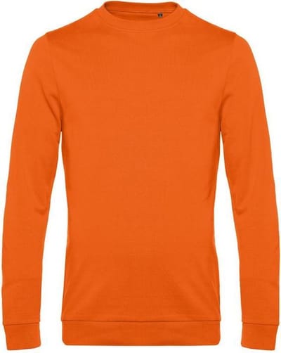 B&C Heren in sweatshirt (Zuiver oranje)