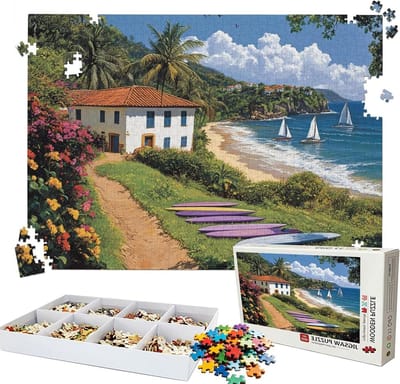 Houten Puzzel - 5000 Stukjes - Ontspannen Tijdverdrijf - Perfecte Vertanding - 156x105cm - Meerdere Kleuren