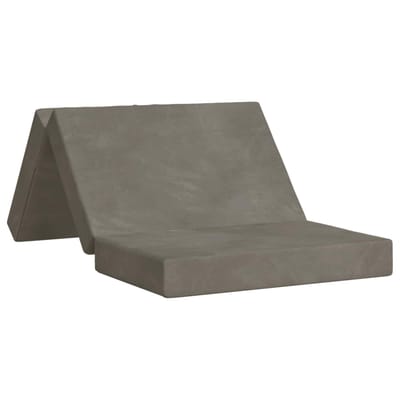 vidaXL - Vouwbare - Sofa - Bed - 80 - x - 67 - x - 45 - cm - Lichtgrijs