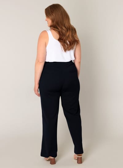 BASE LEVEL CURVY Arah Broek - Dark Blue - maat WX-0(44) / L32