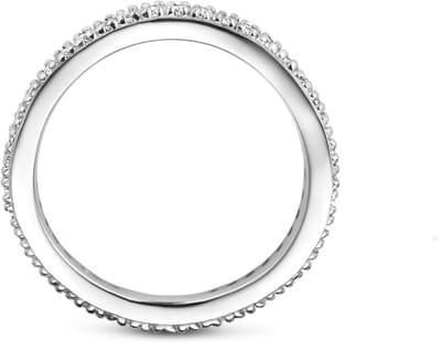 Zilveren Gerhodineerde Ring met Zirkonia 1341666 – 925 Zilver