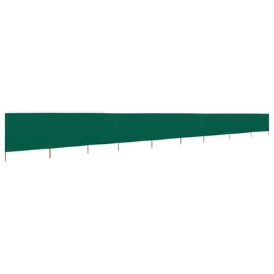 vidaXL - Windscherm - 9-panelen - 1200x80 - cm - stof - groen