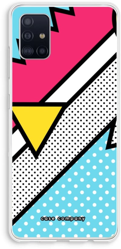Hoesje geschikt voor Samsung Galaxy A51 4G hoesje - Pop Art #3 - Soft Cover Telefoonhoesje - Bescherming aan alle Kanten en Schermrand