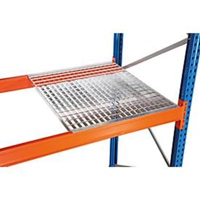 Schulte Lagertechnik Insteekrooster voor palletstellingen, B 1825 x D 800 mm, voor raildiepte 50 mm, verzinkt, 2 stuks.
