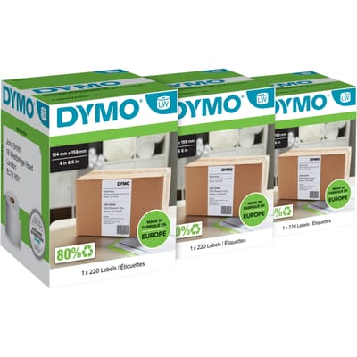 DYMO LabelWriter Extra Grote Etiketten 104 x 159 mm 3-pack