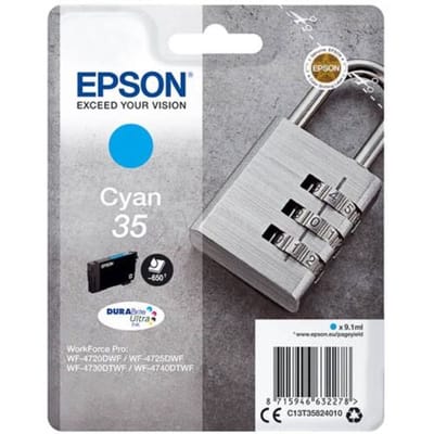 Epson Padlock 35 Hangslot DURABrite Ultra afzonderlijke cyaan inkt