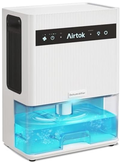 Elektrische Luchtontvochtiger 3000 ml - Stille Ontvochtiger voor Slaapkamer en Kelder met Timer en Automatische Uitschakeling