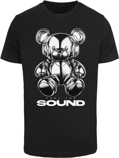 Mister Tee Feel The Sound Chrome Bear T-shirt MT3712