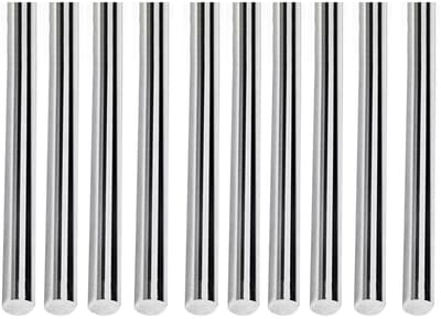 Dailygoods- Ronde Staaf 10 Stks - 304 Roestvrij Staal - Duurzaam - Schachtstang - Bouw/Industrie - Veilig in Gebruik - Stalen Staaf