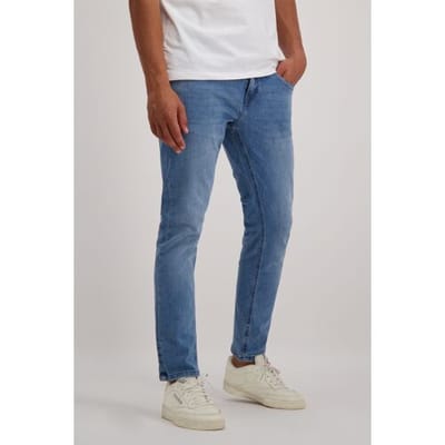 Cars blauwe heren jeans   Bleached wash wassing   Regular fit   5-Pocket zakken   Knoop- en ritssluiting   Regular waist Blauw 33/30