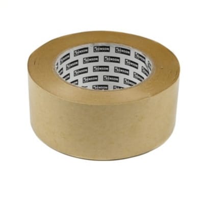 Benson Papieren verpakkingstape - 50 mm x 50 meter - 140 micron - Milieuvriendelijk - Handmatig te scheuren