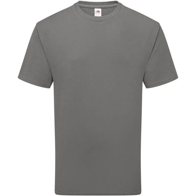 Fruit of the Loom Katoenen uniseks T-shirt voor volwassenen (Licht Grafiet)