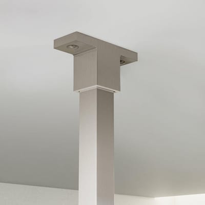 FugaFlow Eccelente Vetro Stabilisatiestang - plafond - tbv inloopdouche badkamer 125cm - geborsteld RVS