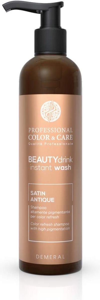 Demeral Beauty Drink Color Wash Satin Antique – Kleurversterkende Shampoo – 250 ml