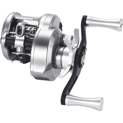 Vismolen Castingmolen Baitcaster 7.6:1 Hoge Snelheid Reel met Magnetische Rem voor Linkshandig zilver
