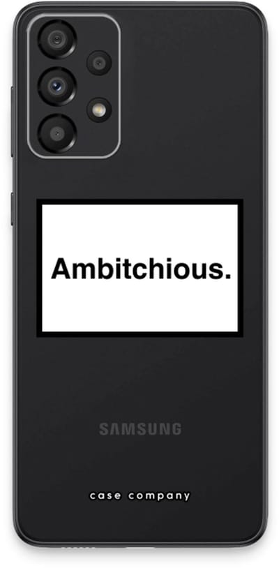 Case Company® - Hoesje geschikt voor Samsung Galaxy A33 5G hoesje - Ambitchious - Soft Cover Telefoonhoesje - Bescherming aan alle Kanten en Schermrand