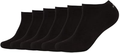 s.Oliver, Sneakersokken in een 6-pack, damessokken, damessneakersokken, herensneakersokken, herensokken, unisex sokken, sokken voor volwassenen, katoenen sokken, multipack, set, enkelsokken