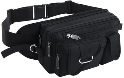 Bovista Heuptas - Heuptasje - Heuptasjes - Money Belt - Dames - Heren - Festival - Wandelen - Fanny Pack - Zwart