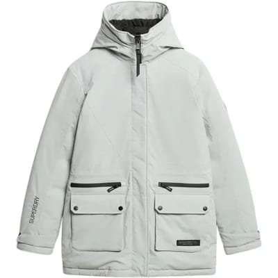 Superdry Jas City Padded Parka Jacket W5011732a Puritan Grey Dames Maat - S