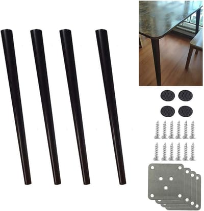 Meubelpoten Set - Vervangende Voeten - Meubelverbetering - Massief Hout - 70 cm - Houtkleur