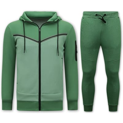 Heren Tracksuit - Joggingpak Heren Volwassenen - 147 - Groen