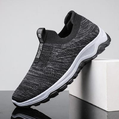 Nieuwe Zomerschoenen Heren Loafers Licht Lopen Ademend Zomer Comfortabel Casual Schoenen Heren Sneakers Plus Stel 41 grijs