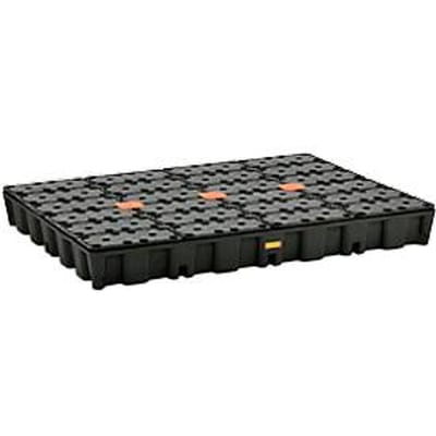 PE lekbak 250HD, gemaakt van polyetheen, 100% recyclebaar, met PE rooster