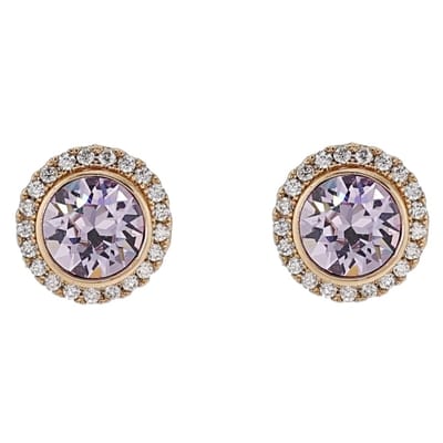 Behave - Oorsteker met Kristallen Ring - Nikkelvrij - Handgemaakt - Stijlvolle Mode Accessoires