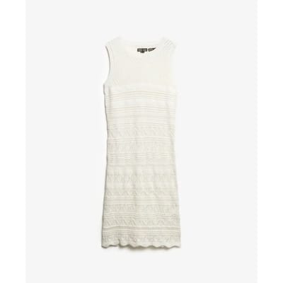 Superdry - Gehaakte mini-jurk - Dames - Jurken