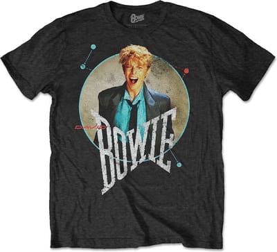 David Bowie - Circle Scream Heren T-shirt - S - Zwart