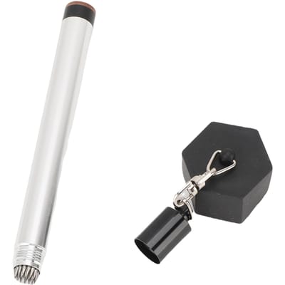 Porte-craie pour queue de billard avec pointes et couvercle Stylo craie en métal pour réparation de pointe de queue de billard Octogonal Hexagon