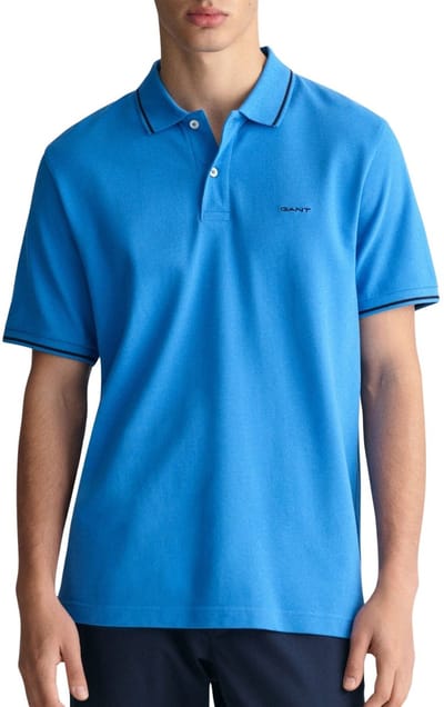 Gant Polo heren tipped piqué polo shirt 2062034/407