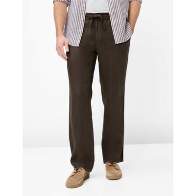 Brax Heren Flatfrontbroek  Style ELIAS CHOCOLATE, donkerbruin, maat 33/30