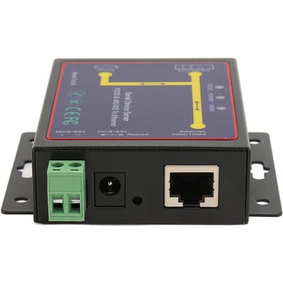 Adaptateur série RS232 RS485 RS422 vers Ethernet 10M 100M Port RJ45 300 à 230 400 bps Serveur TCP IP EU Plug
