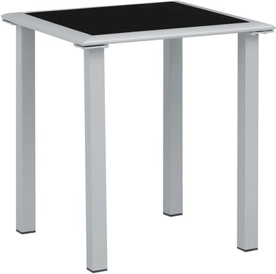 Tafel voor Tuin en Terras Vierkant Staal en Glas