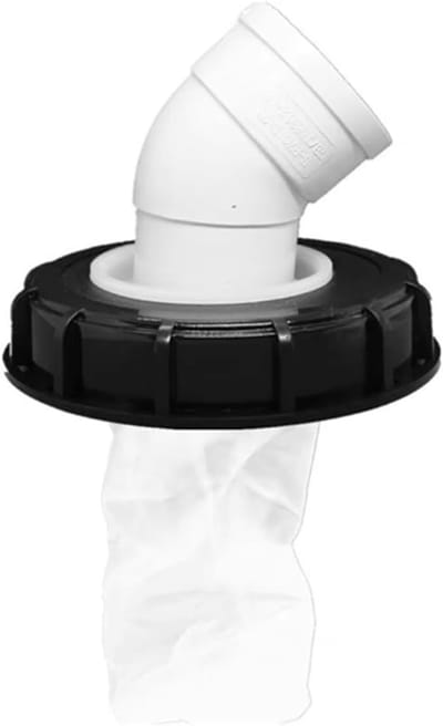 Filter Voor Regenwaterfilter IBC Dekselfilter 150-165Mm Met Tankafdekking 45° Hoek - Montage op IBC-Container, Regenwatertank IBC 1000 L