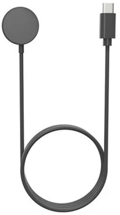 Strap-it USB-C oplader (zwart) – Geschikt voor Fossil Gen 5 / Gen 4 - Oplaadkabel / Smartwatch oplader