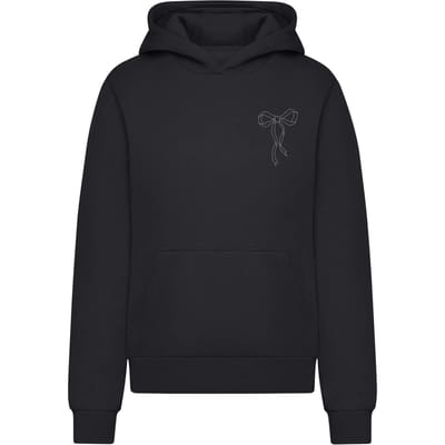 Dames Hoodie Miss Tee Bow Oneliner Fluffy